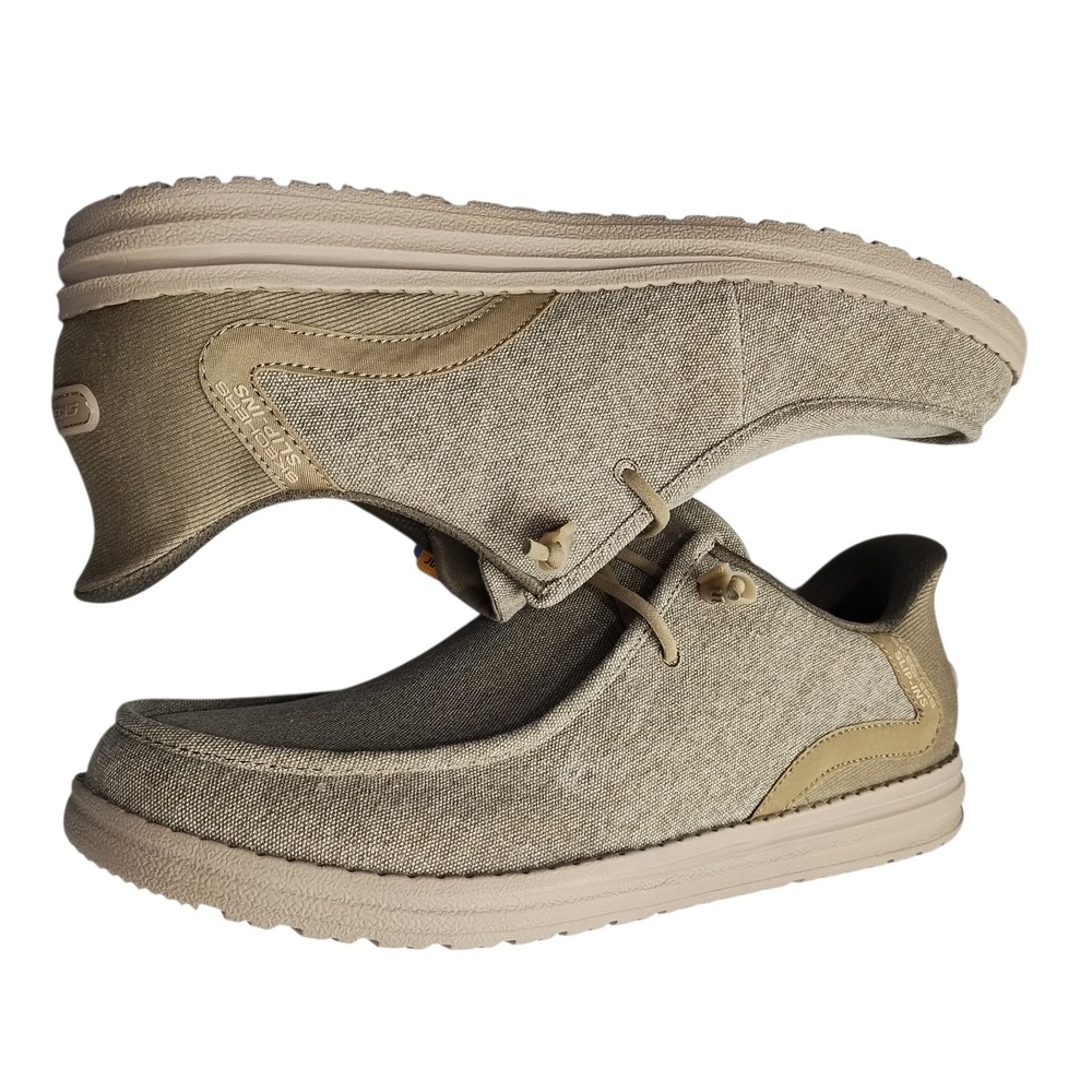 Skechers Hands Free Slip-ins Melson Coronado Casual Shoes Mens 13 Khaki 210959